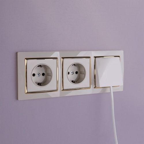 Розетка для вывода кабеля без рамки Werkel слоновая кость W1150203 в Нижнем Новгороде фото 2