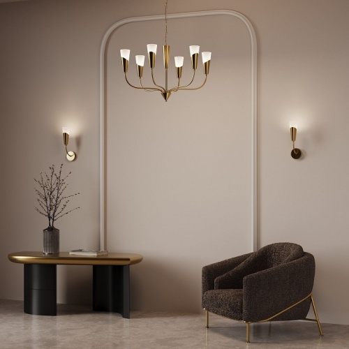 Подвесная люстра Eurosvet Rhyton 60167/6 латунь в Нижнем Новгороде фото 2