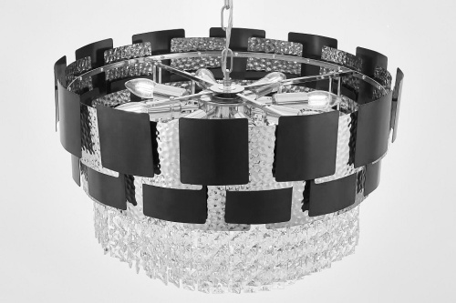 Подвесная люстра LUMINA DECO MOLINA LDP 7045-600 BK+CHR в Нижнем Новгороде фото 5