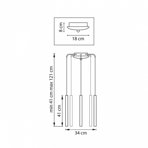 Подвесная люстра Lightstar Tubo L5T747243 в Нижнем Новгороде фото 6