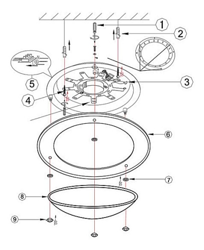 Накладной светильник Globo Tabasco 48263 в Нижнем Новгороде фото 3