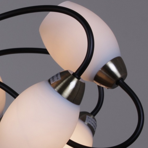 Люстра на штанге 01270-1 01270-0.3-10B BK+AB в Нижнем Новгороде фото 2