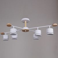 Люстра на штанге 78730-0.3-06 GX53 WH+WOOD в Нижнем Новгороде
