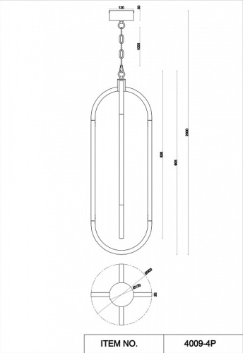 Подвесной светильник Favourite Castled 4009-4P в Радужном фото 6