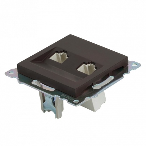 Розетка двойная Ethernet RJ-45 без рамки Stekker Катрин 50006 в Нижнем Новгороде фото 7