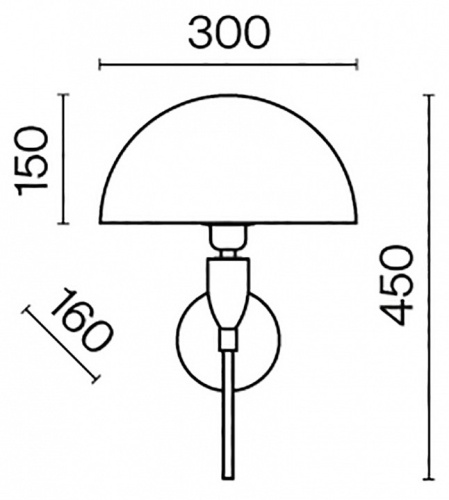 Бра Maytoni Prima Z034WL-01BS в Гаджиево фото 6