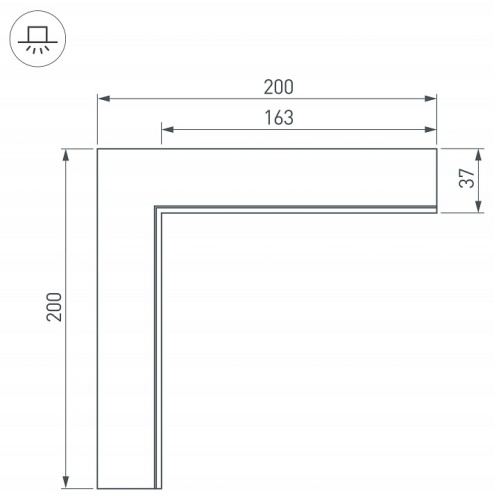 Соединитель угловой L-образный накладной Arlight S-LUX 30095 в Нижнем Новгороде фото 3