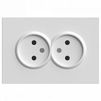 Розетка двойная без заземления и со шторкой Stekker Эмили 49877 в Нижнем Новгороде