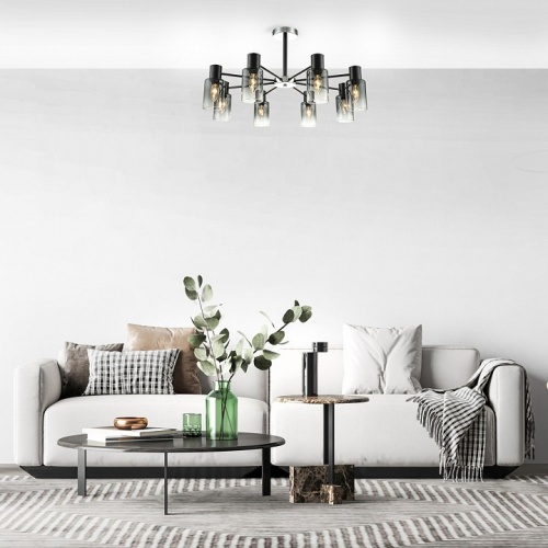 Люстра на штанге Escada Diversity 2120/8P Black в Нижнем Новгороде фото 5