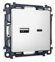 Розетка 2хUSB type A и C без рамки Ambrella Volt ALFA MA131010 в Нижнем Новгороде