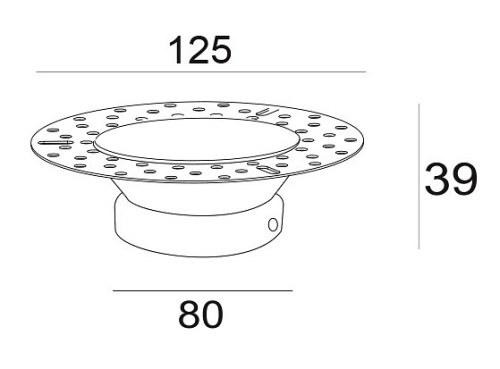 Встраиваемый светильник Maytoni Dot DL042-01B в Бородино фото 2