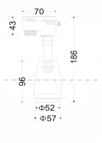 Светильник на штанге Maytoni CELO TR001-1-GU10-B в Слободском фото 2