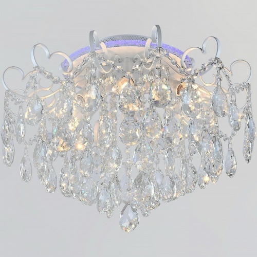 Люстра на штанге  04024-0.3-06 WH+SILVER PN+RGB в Нижнем Новгороде