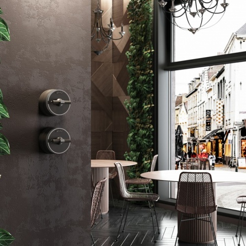 Выключатель одноклавишный с корпусом Werkel Vintage (мокко матовый/хром) W5812052 в Нижнем Новгороде фото 3