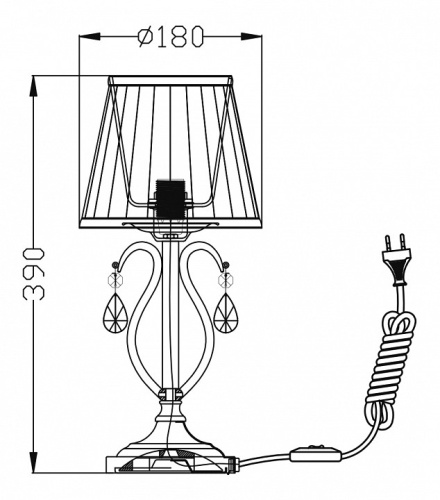 Настольная лампа декоративная Maytoni Brionia ARM172-01-G в Великом Устюге фото 2