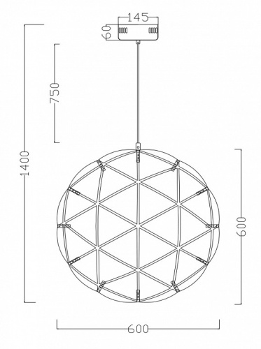 Подвесной светильник Freya Amber FR5099PL-L45CH в Нижнем Новгороде фото 3
