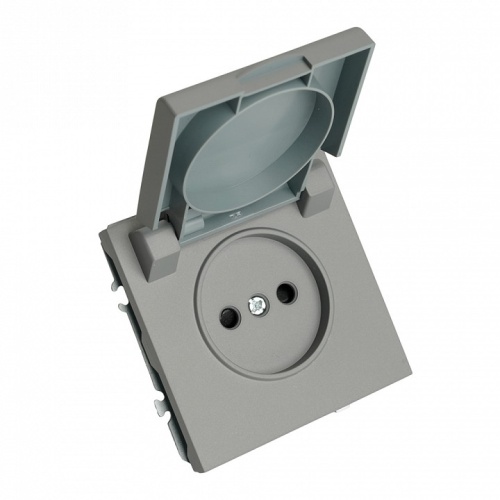 Розетка с заземлением и со шторкой, с крышкой Stekker Эмили 49956 в Нижнем Новгороде фото 6
