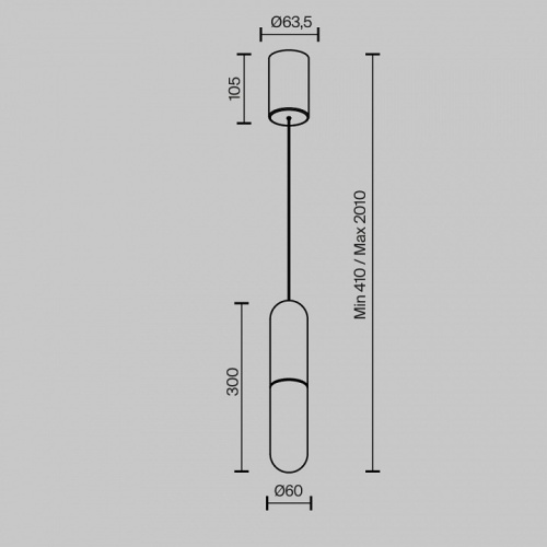 Подвесной светильник Maytoni Mist P101PL-L300-12W3K-W в Белово фото 3