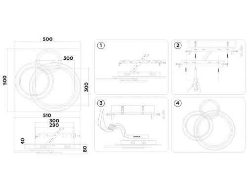 Потолочная люстра Ambrella Light FA FA8515 в Нижнем Новгороде фото 5