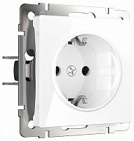Розетка с заземлением и со шторками, без рамки Werkel белый W1171101 в Нижнем Новгороде