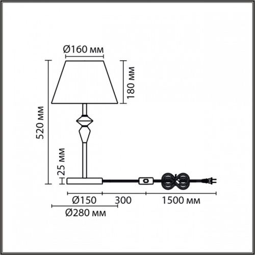 Настольная лампа декоративная Lumion VERMONT 8274/1T в Нижнем Новгороде фото 5