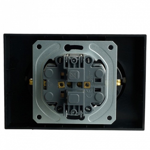 Розетка двойная с заземлением и со шторкой Stekker Эмили 49856 в Нижнем Новгороде фото 6