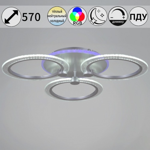 Потолочная люстра 20433-0.3-3+1L SIL в Нижнем Новгороде фото 4