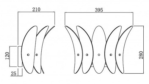 Накладной светильник iLamp Gramercy W15602-2 ANB+CL в Нижнем Новгороде фото 2