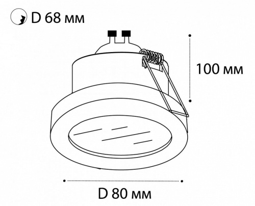 Встраиваемый светильник Italline 2634 2634 white в Нижнем Новгороде фото 2