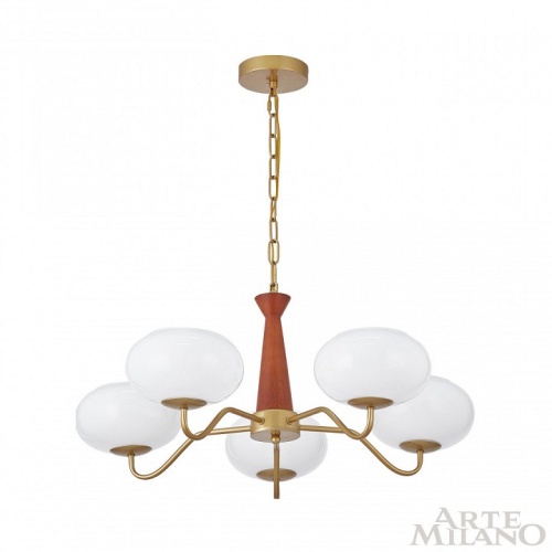 Подвесная люстра Arte Milano AM-Napoli 310166/D680/5 BS/WD в Нижнем Новгороде фото 9