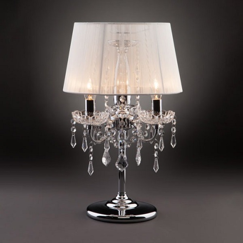 Настольная лампа декоративная Eurosvet Allata 2045/3T хром/белый настольная лампа в Арзамасе фото 5