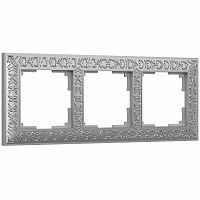 Рамка на 3 поста Werkel матовый хром WL07-Frame-03 в Нижнем Новгороде