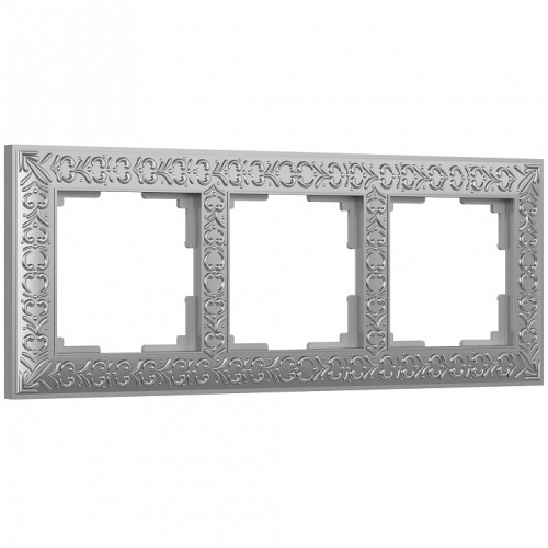 Рамка на 3 поста Werkel матовый хром WL07-Frame-03 в Нижнем Новгороде