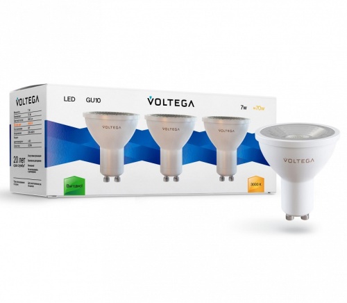 Лампа светодиодная Voltega Simple GU10 7Вт 3000K 7254 в Нижнем Новгороде