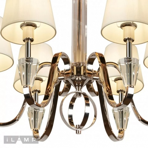 Подвесная люстра iLamp Alesti P2424-6 Nickel в Нижнем Новгороде фото 2