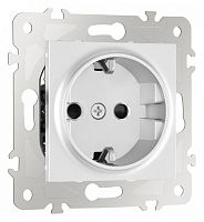 Розетка с заземлением и со шторкой, без рамки Arte Milano am-203 203.40-1.silver в Нижнем Новгороде