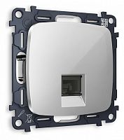 Розетка телефонная RJ-11 со штрокой, без рамки Ambrella Volt OMEGA MO412030 в Нижнем Новгороде