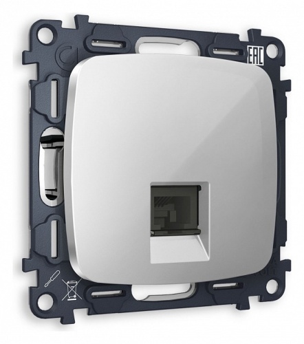 Розетка телефонная RJ-11 со штрокой, без рамки Ambrella Volt OMEGA MO412030 в Нижнем Новгороде