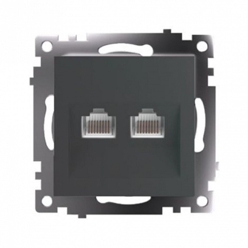 Розетка двойная Ethernet RJ-45 без рамки Stekker Катрин 50008 в Нижнем Новгороде фото 10