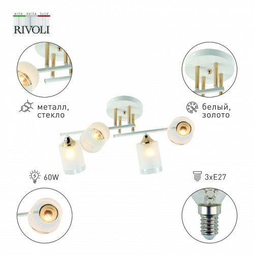 Люстра на штанге Rivoli Georgiana Б0055878 в Нижнем Новгороде фото 2