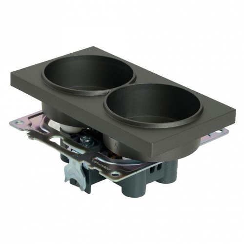 Розетка двойная без заземления и со шторкой, без рамки Stekker Катрин 49421 в Нижнем Новгороде фото 6