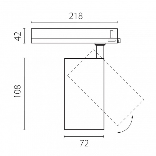 Светильник на штанге Lightstar Alta Base A5236TRIAC в Нижнем Новгороде фото 2