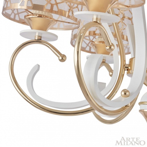 Подвесная люстра Arte Milano Florentia-1237 301237/6 Wh/Gd в Нижнем Новгороде фото 2