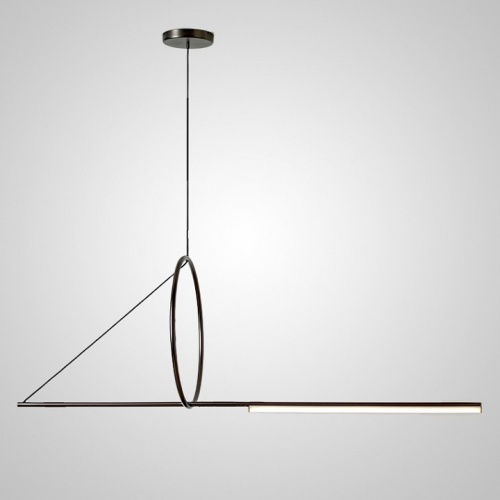 Подвесной светильник Imperiumloft Suspension Cercle Et Trait – Graphite Satine 40.1282-0 в Нижнем Новгороде фото 9