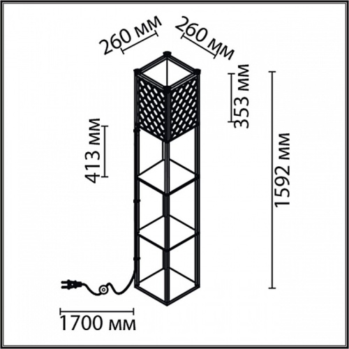 Торшер с полкой Lumion Practic 8091/1F в Нижнем Новгороде фото 11