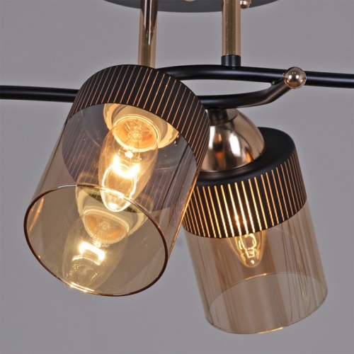 Люстра на штанге 09131-3.3-04 FG+BK в Нижнем Новгороде фото 4