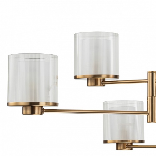 Люстра на штанге Indigo Bilancia 13023/6R Brass в Нижнем Новгороде фото 2