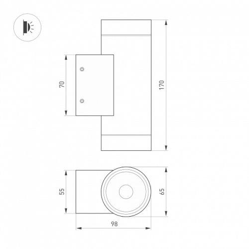 Накладной светильник Arlight RAY 038154(1) в Нижнем Новгороде фото 2
