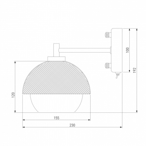 Бра Eurosvet Nocciola 70106/1 черный в Бугульме фото 2