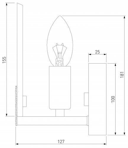 Бра Eurosvet Marble 60158/1 латунь в Гаджиево фото 2